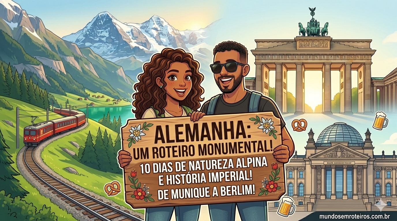 Alemanha Monumental: Um Roteiro de 10 Dias Unindo Natureza Alpina e História Imperial (De Munique a Berlim)